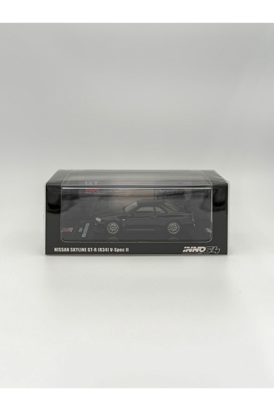 Inno 64 Models Inno64 1/64 Nissan Skyline GT-R (R34) V-Spec II, black