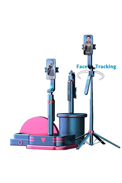 SOMIC AI Yüz Takipli 360° Döner Tripod Selfie Çubuğu Akıllı Selfie Stick