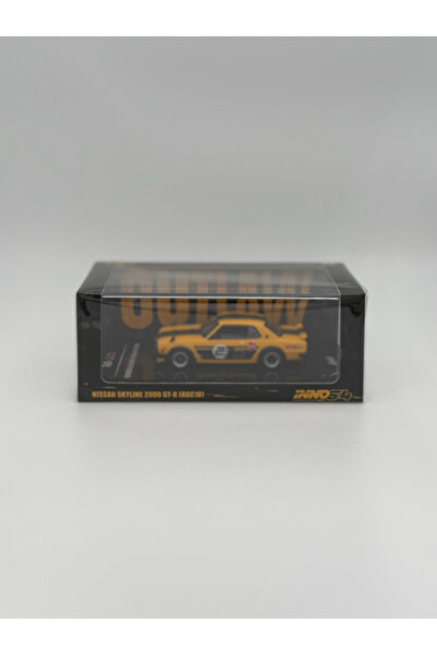 Inno 64 Models Inno64 1/64 Nissan Skyline 2000 GT-R (KPGC10), yellow/black