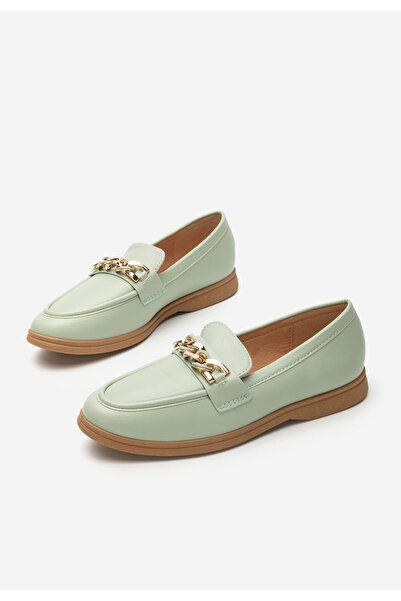 B T Shoes Zelené mokasíny dámské Eroche