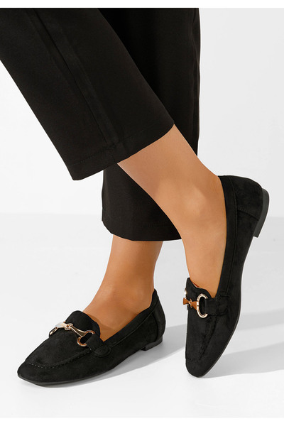 B T Shoes Elegant women's Anaira black loafers