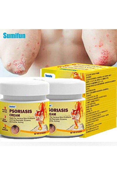 SUMIFUN كريم سوميفون للصدفية، كريم الأكزيما العشبي الطبيعي، قطعتان