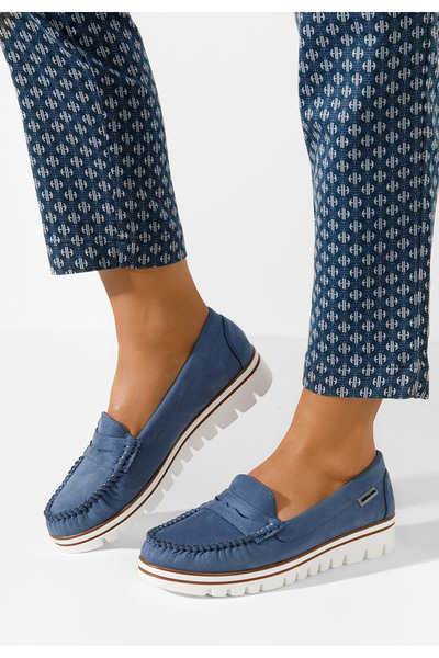 B T Shoes Μοκασίνια γυναικεια Manise V2 μπλε
