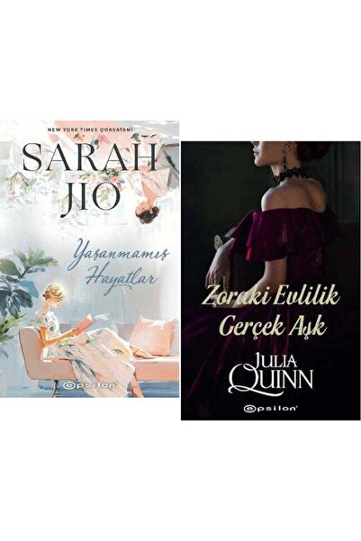 Epsilon Yayınevi Yaşanmamış Hayatlar + Zoraki Evlilik Gerçek Aşk / 2 Kitap Set
