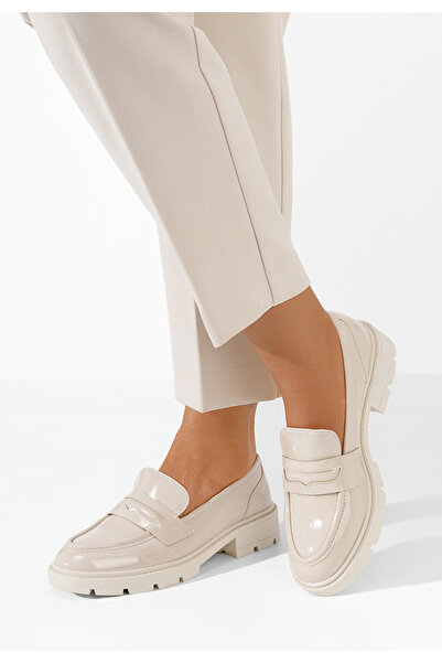 B T Shoes Béžové mokasíny dámske Oprah