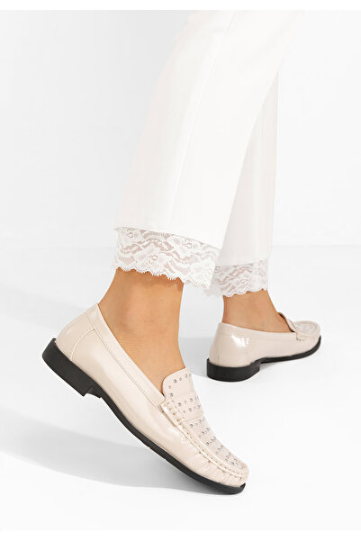 B T Shoes Béžové dámské mokasíny Preston