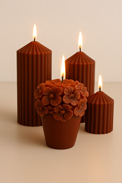 Handmade Bellevie candles dekoratif mum seti