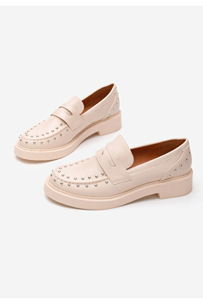 B T Shoes Béžové mokasíny dámske Kristeen