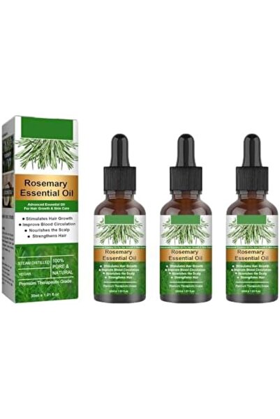 EELHOE Rosemary Essential Oil for Hair Growth by FALADANA, 3 Pieces