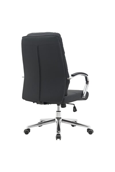 DacEnergy Office chair, eco-leather, chromed metal frame, padded armrests, wheel function...