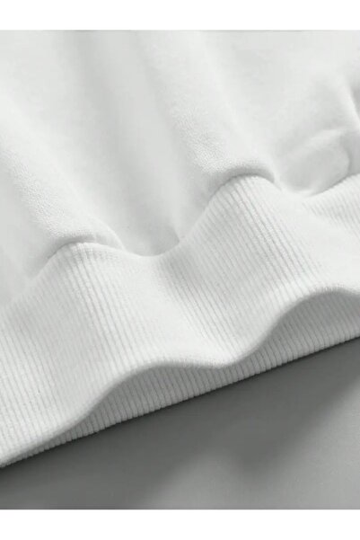 buendiakids Dívčí/chlapecká mikina s kapucí a potiskem na zádech Enjoy The Little, bílá