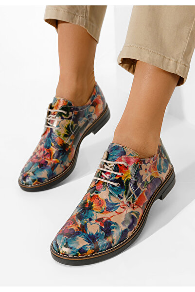 B T Shoes Farebné kožené derby dámske Otivera V6