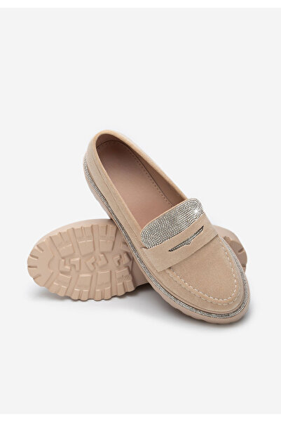 B T Shoes Béžové mokasíny dámske Algera