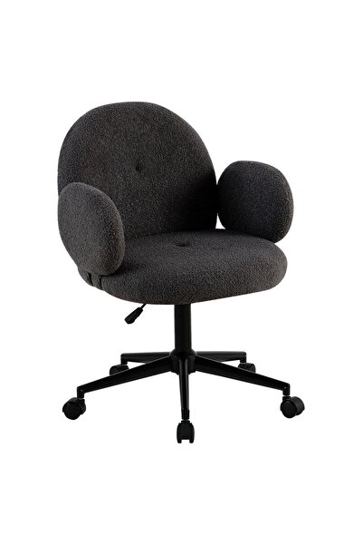 DacEnergy Office chair, upholstery in Bouclé fabric, metal base with wheels, possibility of...