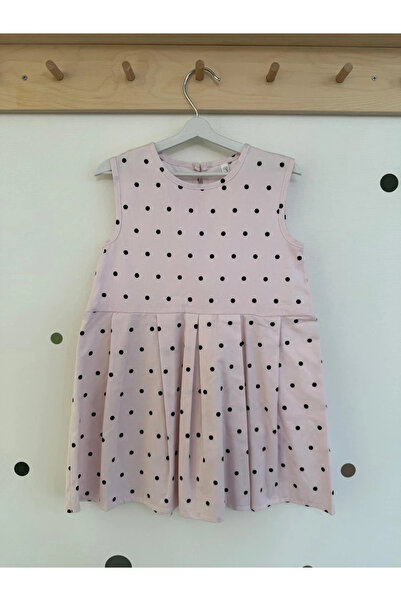 kidstalya Pink Polka Dot Dress