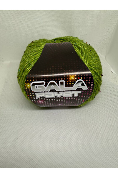 BALIM ÖRGÜ EVİ Gala Sequin Green 50 Gr/125M X10 Pieces Yumak