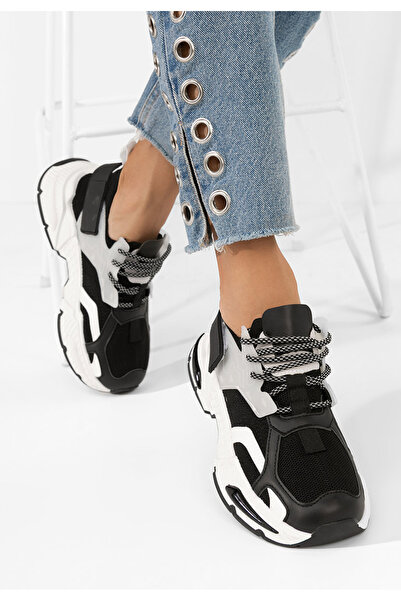 B T Shoes Černé dámské tenisky Roxann