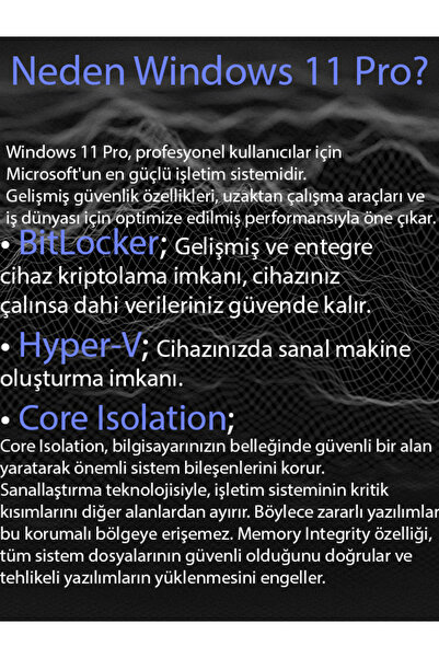MICROSOFT Windows 11 Pro Dijital Lisans Anahtarı 2025