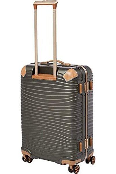 eminent Luggage Makrolon Polycarbonate Gold Jetstream Aluminum Frame Zipper Less Suitcase Extra Corn