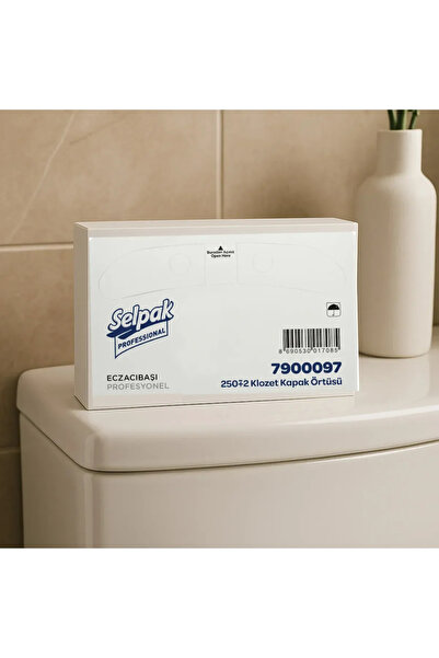 Selpak 500 Adet Klozet Kapak Örtüsü | 2 Paket X 250’li – Hijyenik Tek Kullanı...