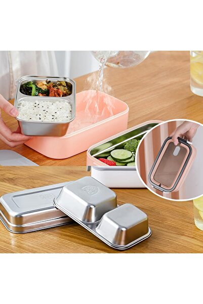 Generic ZeroSpace Stainless Steel Lunch Box, Lunch Box for Kids School, Insulated Lunch Box for Adults, Tiff