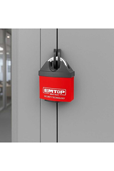 EMTOP 🔒 Heavy duty iron lock - water and dust resistant 🔴