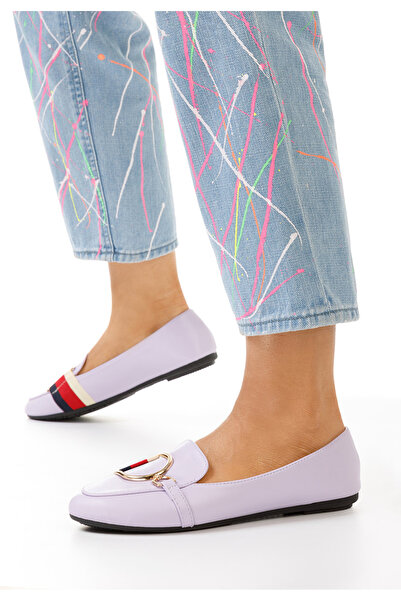 B T Shoes Μοκασίνια γυναικεια μωβ Elvira