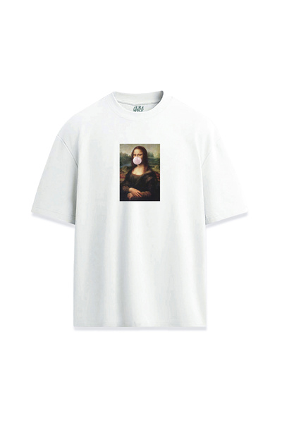 Darkia تي شيرت مطبوع بتصميم موناليزا غوما للجنسين