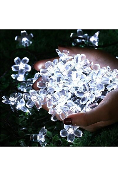 Flippy Christmas Installation, 5 meters, 20 LED bulbs shaped like cherry blossoms, for outdoor use with sol