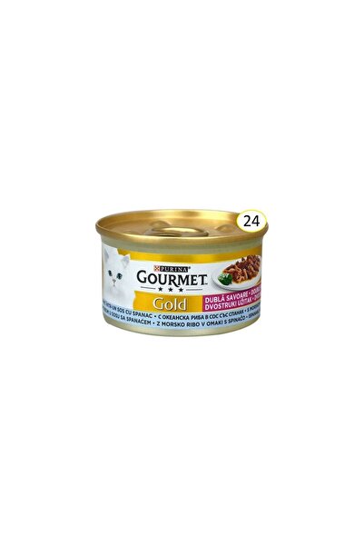 Gourmet Gold Duo Fish and Spinach in sauce, 85g x 24pcs