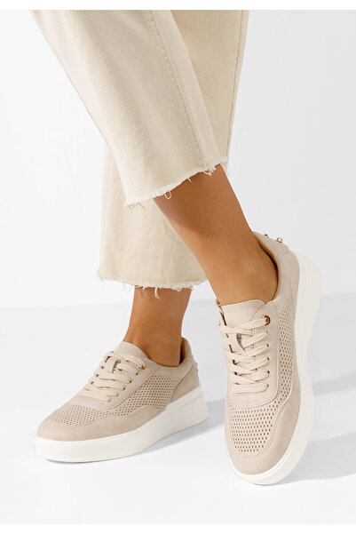 B T Shoes Béžové dámské tenisky Hessa