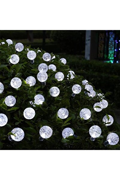 Flippy Christmas String Lights, Crystal Globe Style, 30 LEDs, 6.5 m, Cool White, Solar, Light Sensor