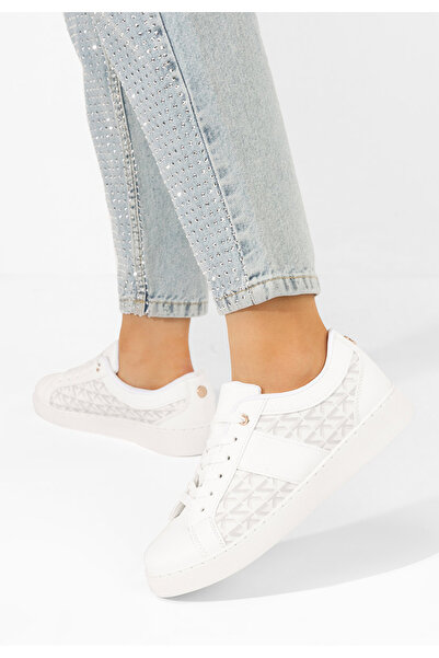 B T Shoes Bílé dámské tenisky Kivora