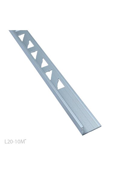 EBDAA HOME زاوية سيراميك ألومنيوم كروم غير لامع اللون 10 مم