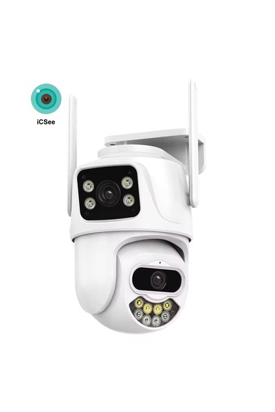 OEM WIFI PTZ Surveillance Camera, P10, with 2 Lenses, 3MP/3MP Full HD, Night Vision, Audio-Video