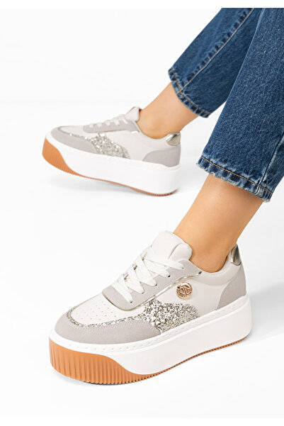 B T Shoes Sneakers cu platforma Verlene bej