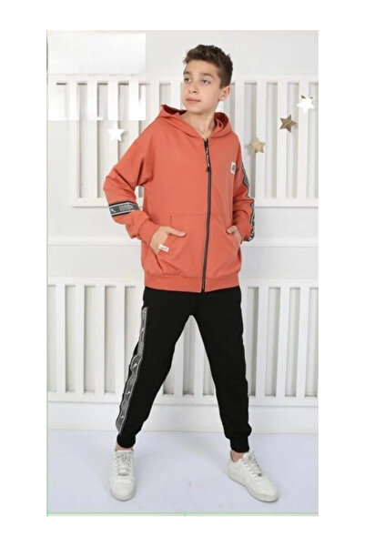 QUEEN KİDS طقم كوين كيدز للأولاد 7570 كريمي