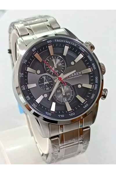 Curren Çelik kordonlu, fonksiyonları aktif, kronometreli, takvimli,su geçirme...