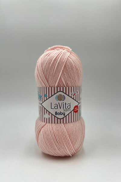 LaVita Yarn Fir pentru tricotat manual pentru bebeluși, 100% acrilic, anti-sc...