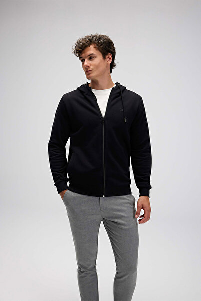 Ellesse Мъжка суитшърт с качулка и цип EM555-BK