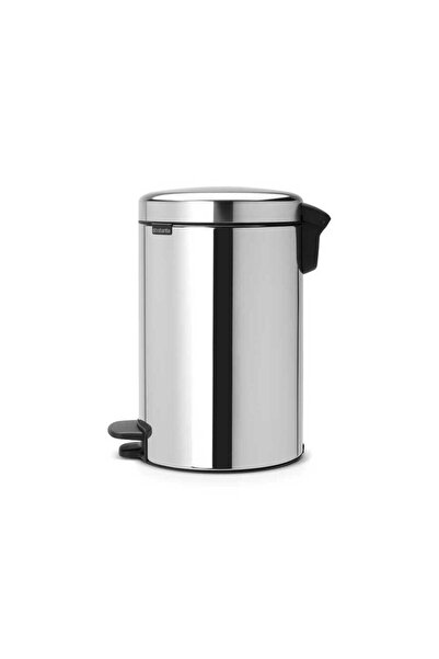 Brabantia Trash Can, Pedal Type, Soft, 12Lt - Polished Stainless Steel