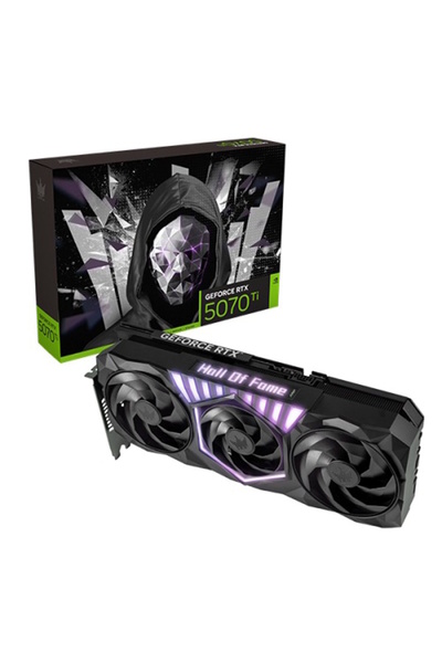 GALAX GeForce RTX 5070 Ti HOF Gaming Black Edition 1-Click OC 16GB GDDR7 256 Bit Ekran Kartı