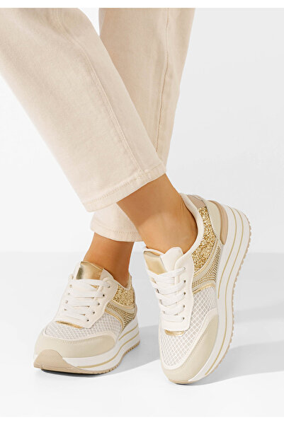 B T Shoes Béžové dámské tenisky Enabella