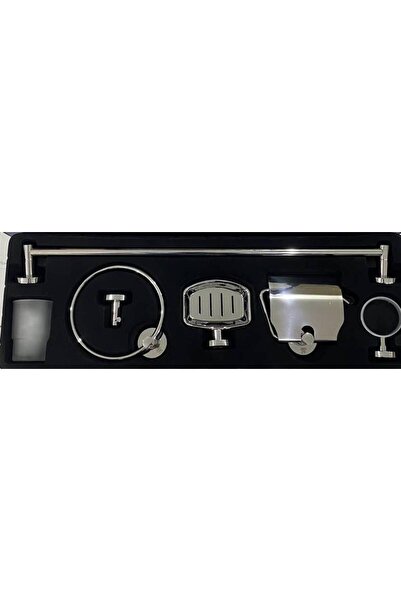 EBDAA HOME مجموعة إكسسوارات كروم إيطالية من هانزيت