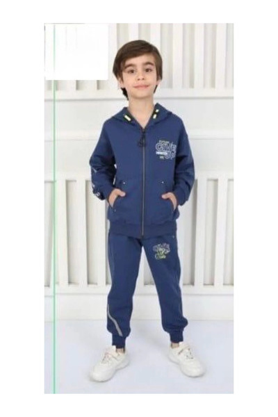 QUEEN KİDS Queenkids Boy 7655 Suit Blue