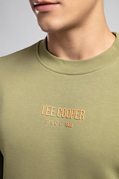 Lee Cooper Frose Men's O Neck Sweatshirt Light Khaki