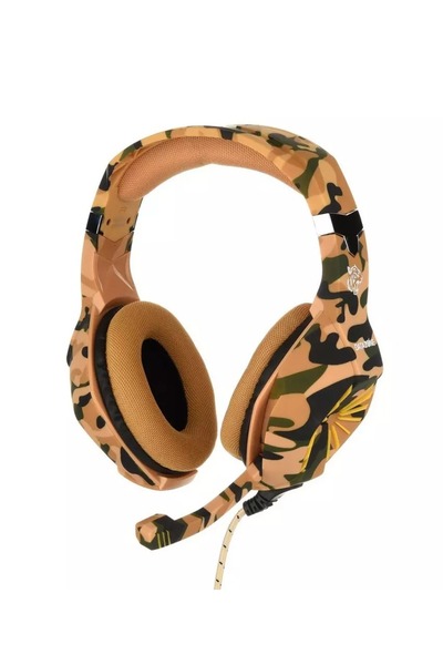 Datazone G1500 Wired Gaming Headset, Yellow Camouflage