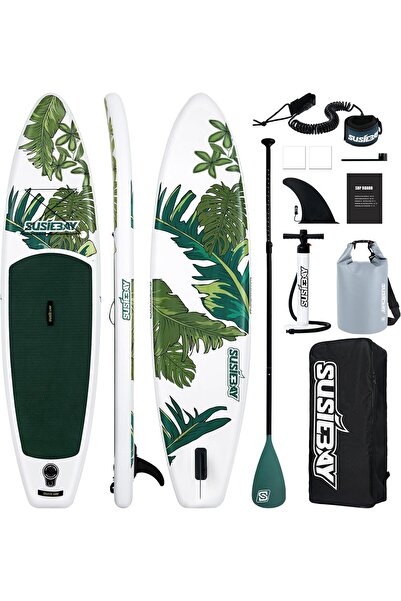 SUSIEBAY لوح تزلج قابل للنفخ، 10 أقدام و6 بوصات و11 قدمًا