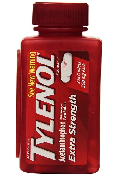 Tylenol Extra Strength Acetaminophen 500 Mg 325 Caplets