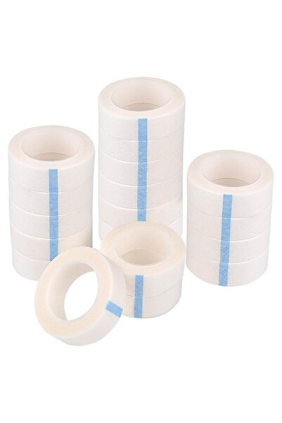 TUPARKA عبوة من 18 شريطًا من الورق الأبيض وشريطًا من القماش لتمديد الرموش